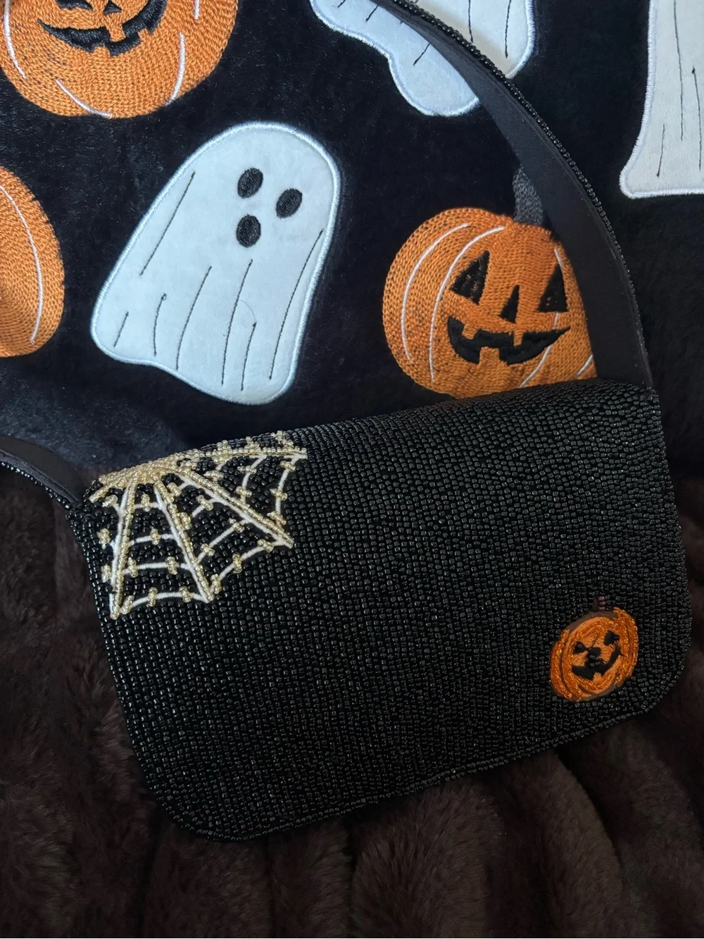 NWT Viral Dog Halloween Mini Beaded Shoulder Bag From India To You